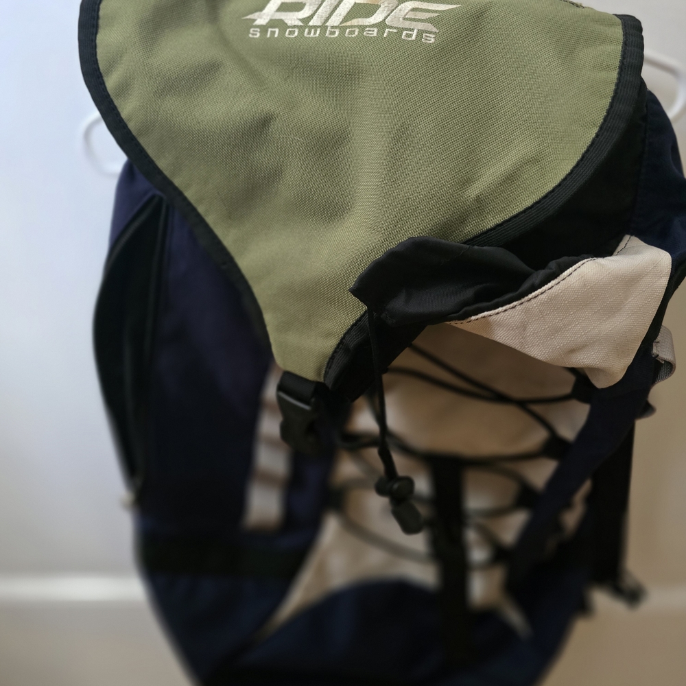 RIDE Snowboards Olive and Black Backpack
